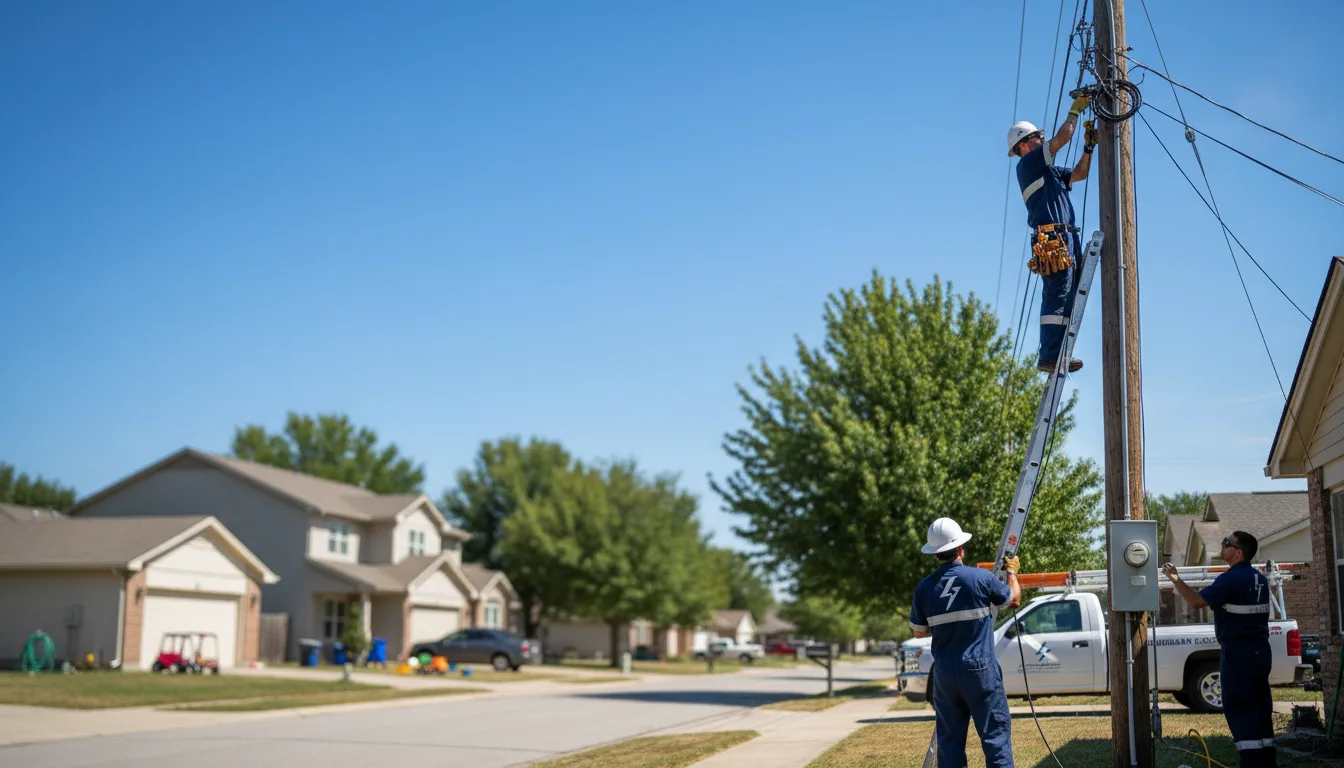Residential electrician providing installation services in Perryville, AK